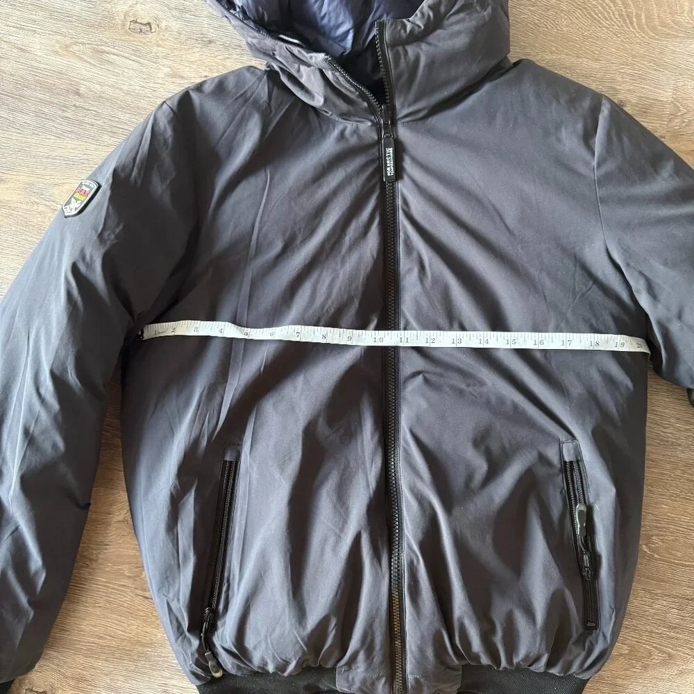 Triple Fat Goose Men's Small/Womens Medium Navy Hooded Puffer Jacket - Quilted